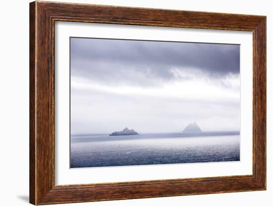 Bray Head, Bray, Kerry, Ireland: The Skellig Islands In Some Interesting Light-Axel Brunst-Framed Photographic Print