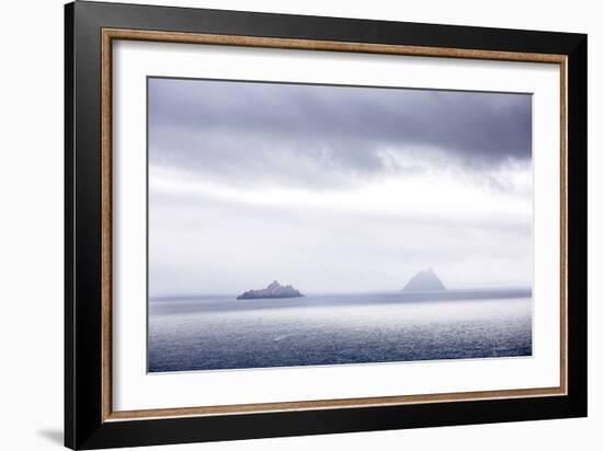 Bray Head, Bray, Kerry, Ireland: The Skellig Islands In Some Interesting Light-Axel Brunst-Framed Photographic Print