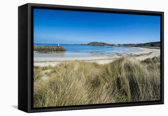 Braye Bay, Alderney, Channel Islands, United Kingdom-Michael Runkel-Framed Premier Image Canvas