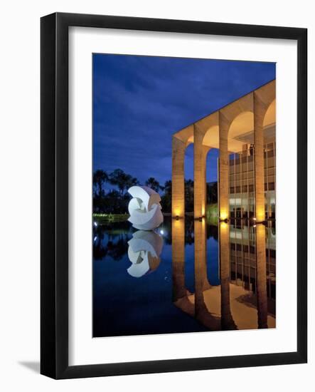 Brazil, Brasilia, Distrito Federal, Palacio De Itamaraty-Alex Robinson-Framed Photographic Print