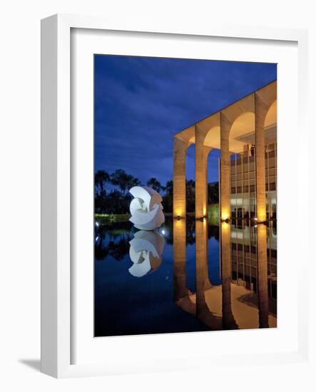 Brazil, Brasilia, Distrito Federal, Palacio De Itamaraty-Alex Robinson-Framed Photographic Print