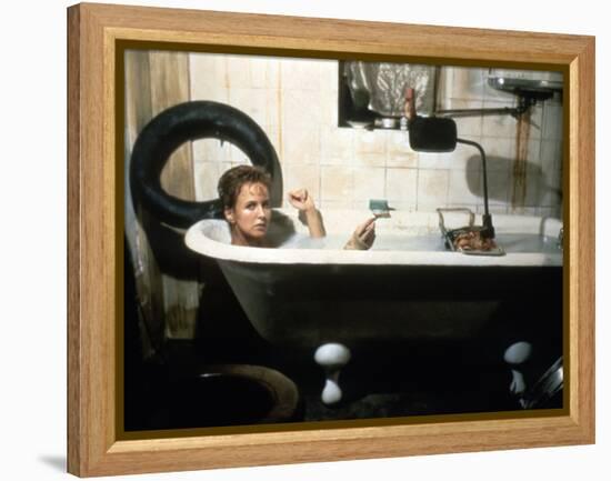 Brazil by TerryGilliam with Kim Greist, 1985 (photo)-null-Framed Stretched Canvas