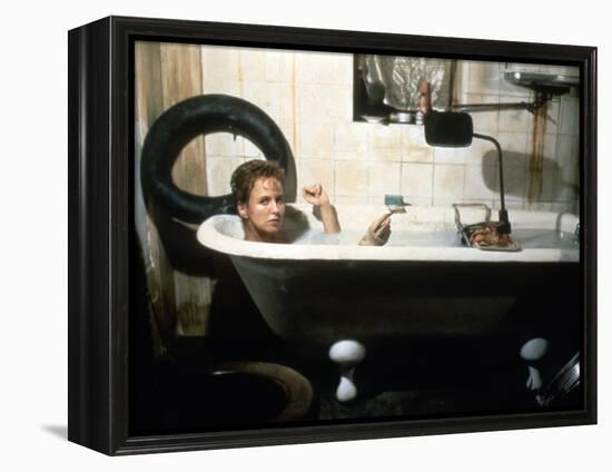 Brazil by TerryGilliam with Kim Greist, 1985 (photo)-null-Framed Stretched Canvas