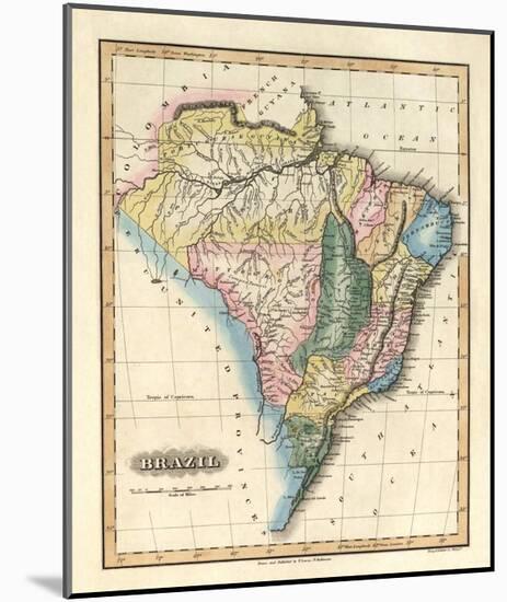 Brazil, c.1823-Fielding Lucas-Mounted Art Print