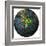 Brazil Flag On Globe Map-michal812-Framed Art Print