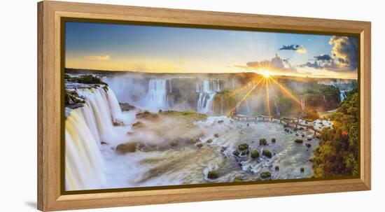 Brazil, Iguassu Falls National Park (Cataratas Do Iguacu), Devil's Throat (Garganta Do Diabo)-Michele Falzone-Framed Premier Image Canvas