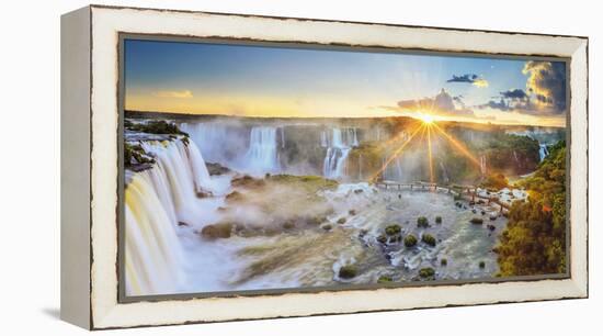 Brazil, Iguassu Falls National Park (Cataratas Do Iguacu), Devil's Throat (Garganta Do Diabo)-Michele Falzone-Framed Premier Image Canvas