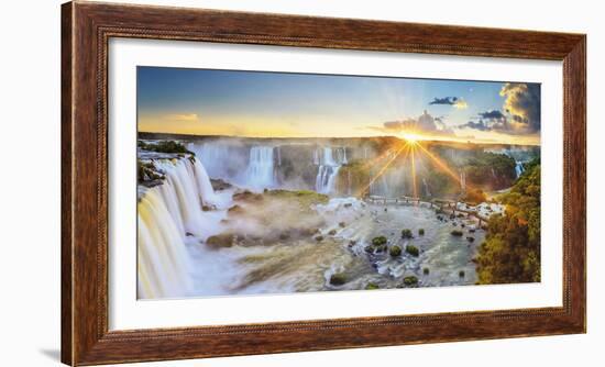 Brazil, Iguassu Falls National Park (Cataratas Do Iguacu), Devil's Throat (Garganta Do Diabo)-Michele Falzone-Framed Photographic Print