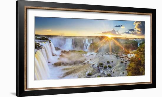 Brazil, Iguassu Falls National Park (Cataratas Do Iguacu), Devil's Throat (Garganta Do Diabo)-Michele Falzone-Framed Photographic Print