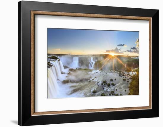 Brazil, Iguassu Falls National Park (Cataratas Do Iguacu), Devil's Throat (Garganta Do Diabo)-Michele Falzone-Framed Photographic Print