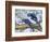 Brazil, Pantanal, Mato Grosso Do Sul. a Pair of Hyacinth Macaws. L.-Nigel Pavitt-Framed Photographic Print