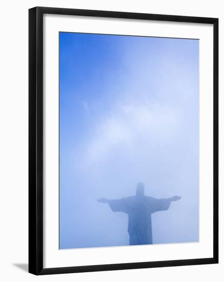 Brazil, Rio De Janeiro, Cosme Velho, Christ the Redeemer Statue at Atop Cocovado-Jane Sweeney-Framed Photographic Print