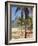 Brazil, Rio De Janeiro, Leblon Beach, Bike Leaning on Palm Tree-Jane Sweeney-Framed Photographic Print