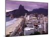 Brazil, Rio De Janeiro, View of Leblon Beach and Two Brothers Mountain - Dois Irmaos-Jane Sweeney-Mounted Photographic Print