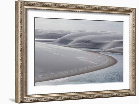 Brazil's Lencois Maranhenses Sand Dunes and Lagoons-Alex Saberi-Framed Photographic Print