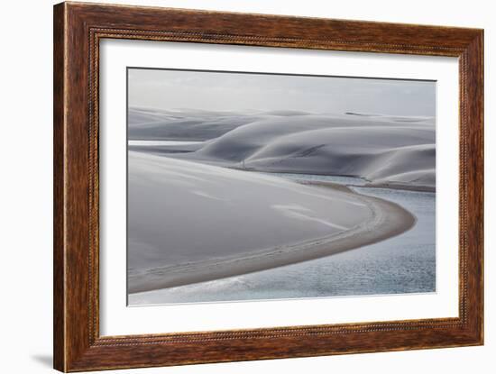 Brazil's Lencois Maranhenses Sand Dunes and Lagoons-Alex Saberi-Framed Photographic Print