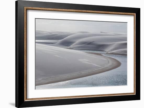 Brazil's Lencois Maranhenses Sand Dunes and Lagoons-Alex Saberi-Framed Photographic Print