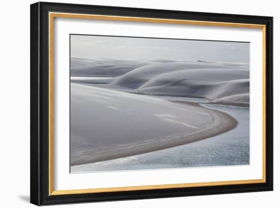 Brazil's Lencois Maranhenses Sand Dunes and Lagoons-Alex Saberi-Framed Photographic Print