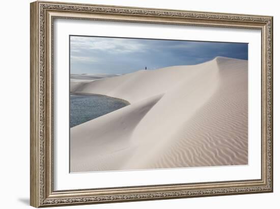 Brazil's Lencois Maranhenses Sand Dunes and Lagoons-Alex Saberi-Framed Photographic Print