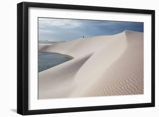 Brazil's Lencois Maranhenses Sand Dunes and Lagoons-Alex Saberi-Framed Photographic Print