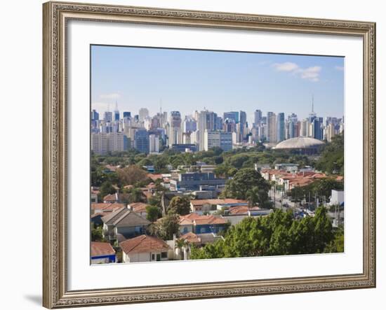 Brazil, Sao Paulo, Sao Paulo, View of City Center from Hotel Unique-Jane Sweeney-Framed Photographic Print