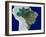 Brazil, Satellite Image-PLANETOBSERVER-Framed Photographic Print