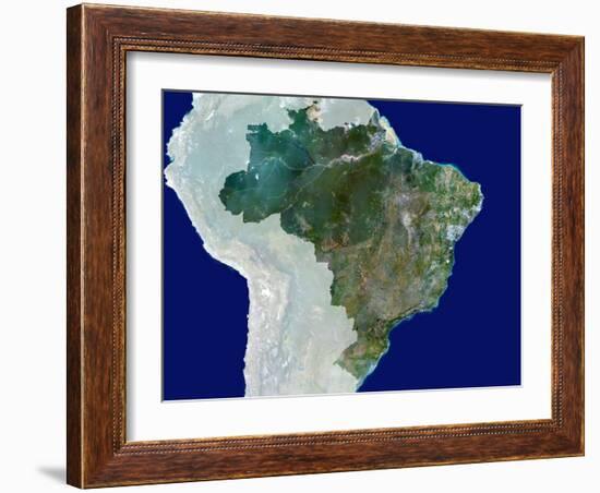 Brazil, Satellite Image-PLANETOBSERVER-Framed Photographic Print