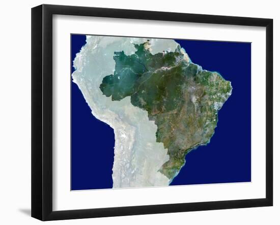 Brazil, Satellite Image-PLANETOBSERVER-Framed Photographic Print