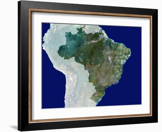 Brazil, Satellite Image-PLANETOBSERVER-Framed Photographic Print