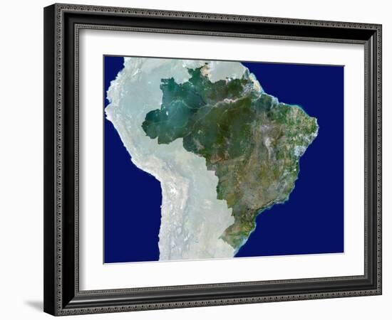 Brazil, Satellite Image-PLANETOBSERVER-Framed Photographic Print