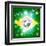 Brazil Soccer Flag-Krisdog-Framed Art Print