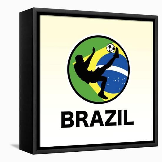 Brazil Soccer-null-Framed Premier Image Canvas