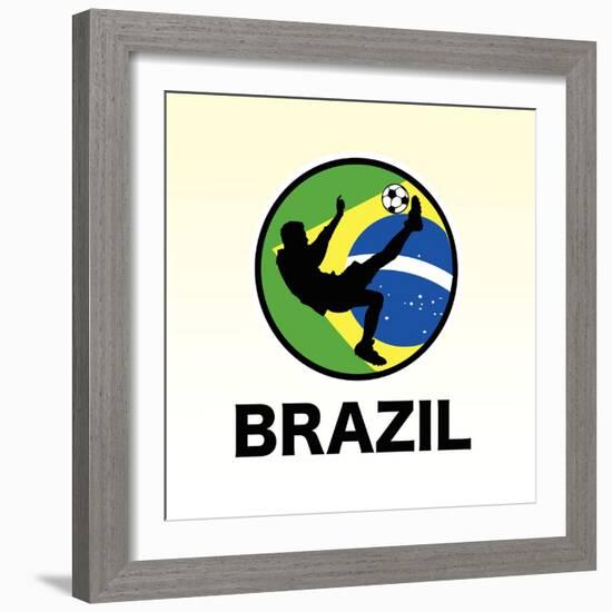 Brazil Soccer-null-Framed Giclee Print