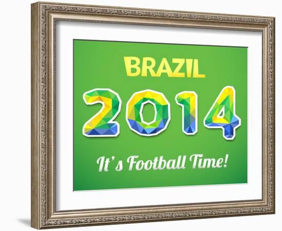 Brazilian 2014 World Cup-Kannaa-Framed Art Print