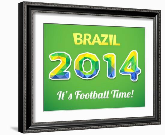 Brazilian 2014 World Cup-Kannaa-Framed Art Print