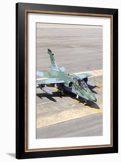 Brazilian Air Force A-1A (Amx) Aircraft Parked at Natal Air Force Base, Brazil-Stocktrek Images-Framed Photographic Print