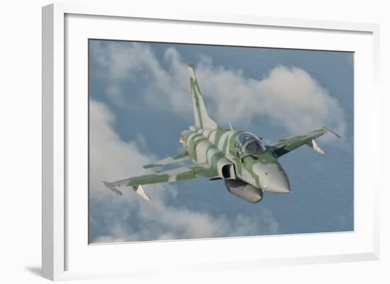 Brazilian Air Force F-5 in Flight over Brazil-Stocktrek Images-Framed Photographic Print