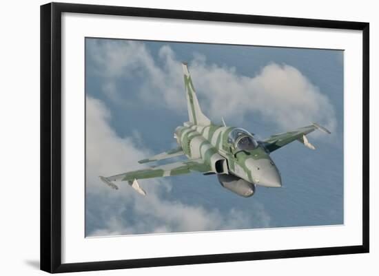 Brazilian Air Force F-5 in Flight over Brazil-Stocktrek Images-Framed Photographic Print