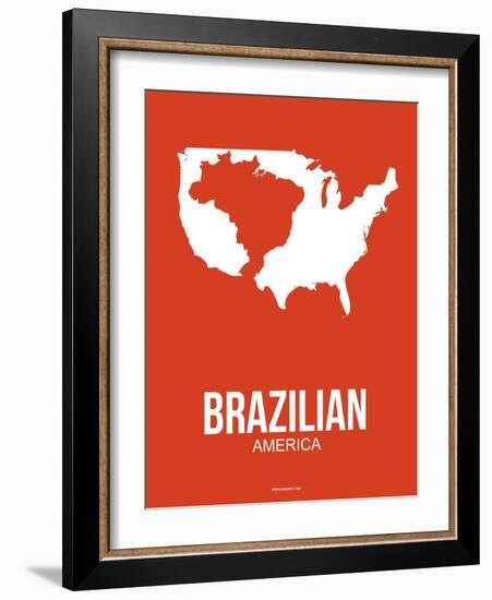 Brazilian America Poster 1-NaxArt-Framed Art Print