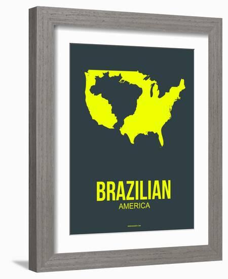 Brazilian America Poster 2-NaxArt-Framed Art Print