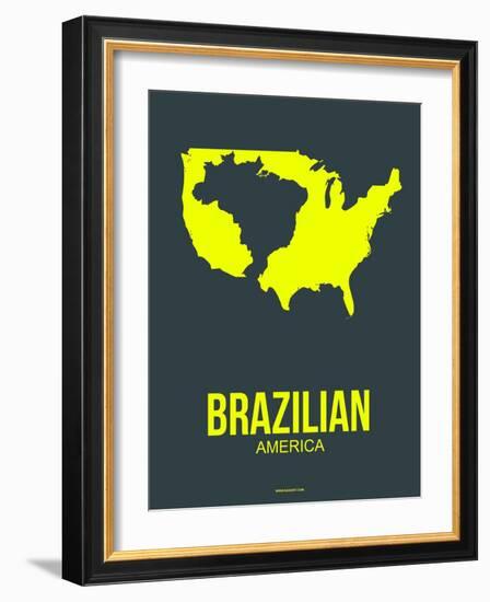 Brazilian America Poster 2-NaxArt-Framed Art Print