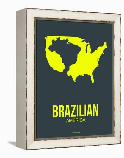 Brazilian America Poster 2-NaxArt-Framed Stretched Canvas