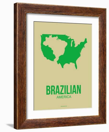 Brazilian America Poster 3-NaxArt-Framed Art Print