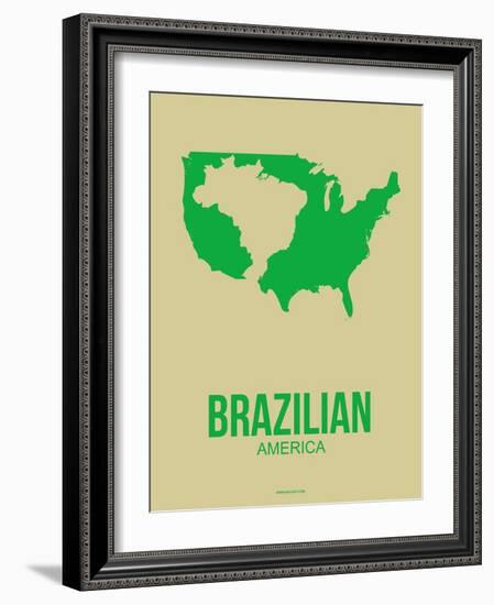 Brazilian America Poster 3-NaxArt-Framed Art Print