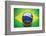 Brazilian Flag Soccer Ball-eabff-Framed Photographic Print