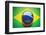 Brazilian Flag Soccer Ball-eabff-Framed Photographic Print