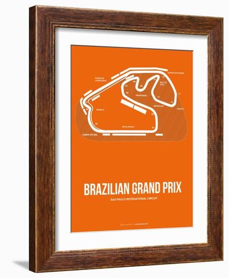 Brazilian Grand Prix 3-NaxArt-Framed Art Print