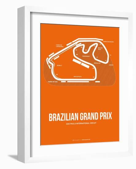 Brazilian Grand Prix 3-NaxArt-Framed Art Print