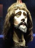 Head of Christ (Wood and Human Hair)-Brazilian-Premier Image Canvas