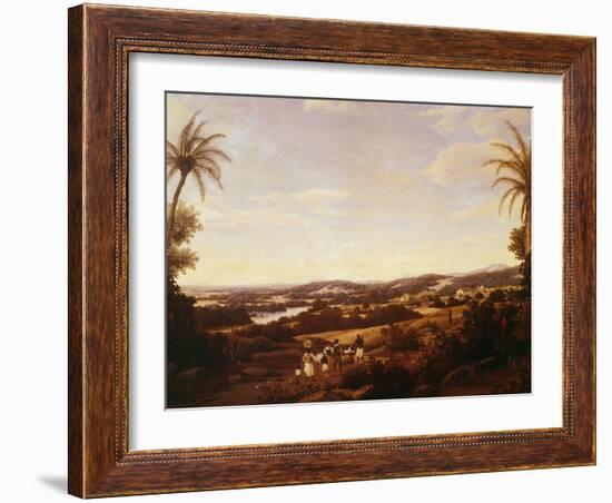 Brazilian Landscape with Plantation, Brazil-Franz Poledne-Framed Giclee Print